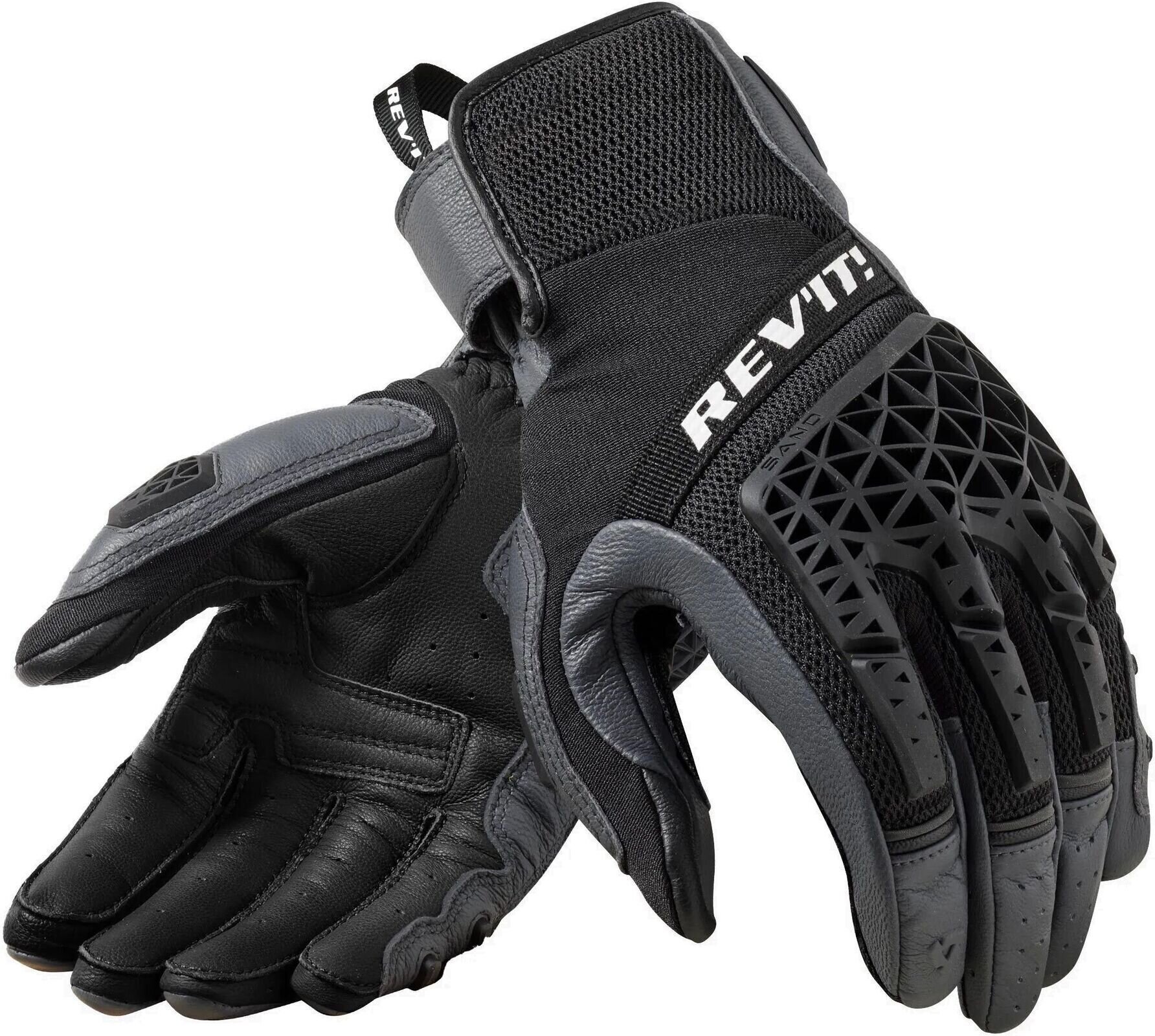 Guanti da moto Rev'it! Gloves Sand 4 Grey/Black 3XL Guanti da moto