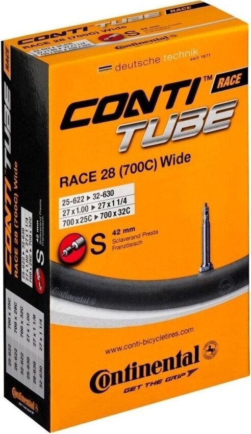Kerékpár belső gumi Continental Tube Race Training Wide 25 - 32 mm 42.0 Presta Belső gumi