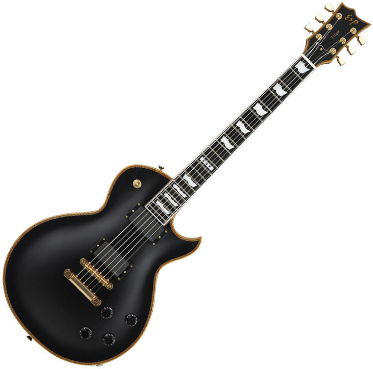 Guitare électrique ESP Eclipse I CTM FT Black Satin