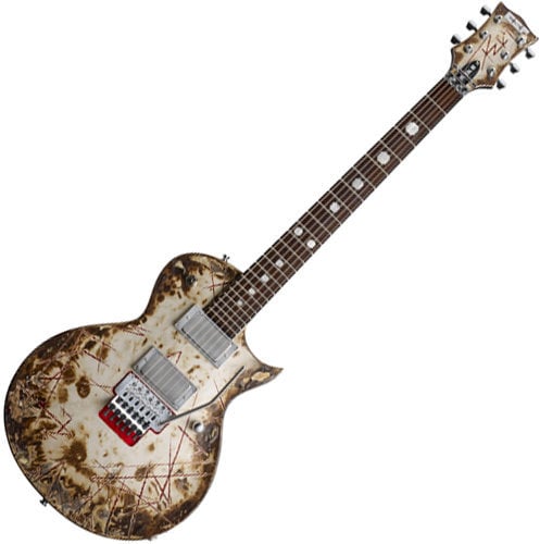 Elektrische gitaar ESP Richard Kruspe RZK-II Burnt Custom Shop Version