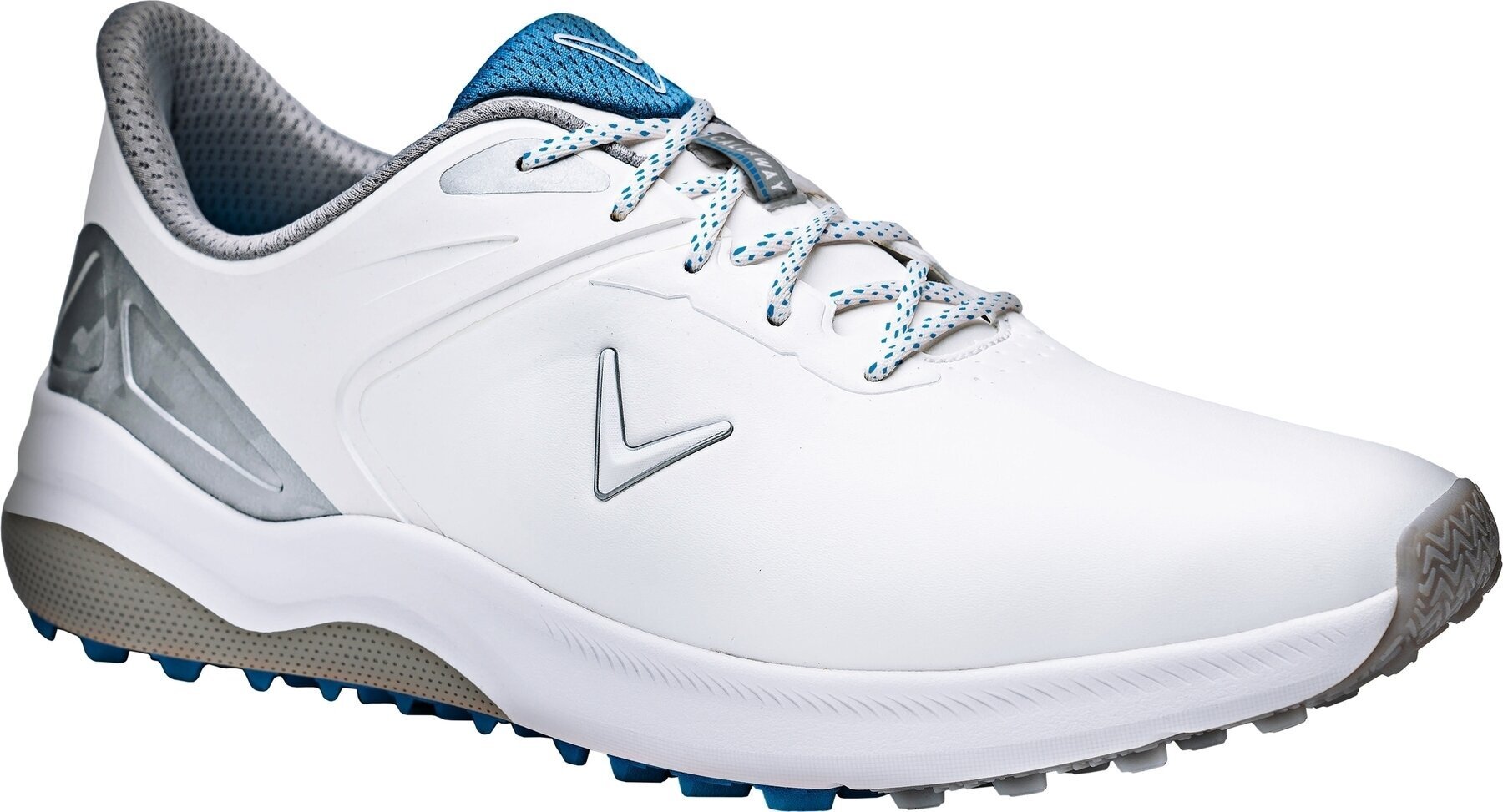 Herren Golfschuhe Callaway Lazer Mens Golf Shoes White/Silver 41