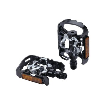 Clipless Pedals BBB DualChoice Classic 2.0 Black Flat pedals - 1