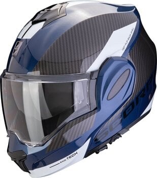 Casque Scorpion EXO-TECH EVO TEAM Blue/Black/White M Casque - 1