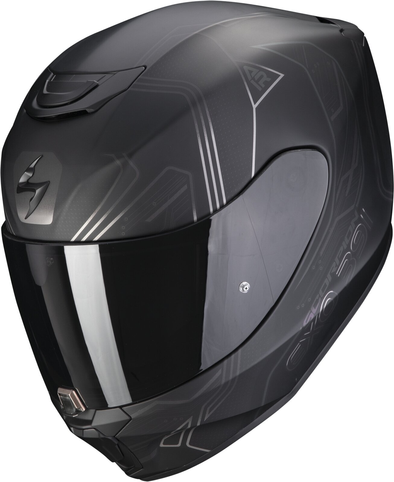 Photos - Motorcycle Helmet Scorpion EXO 391 SPADA Matt Black/Chameleon S Helmet 139-415-312 