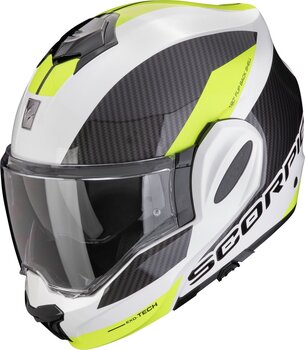 Κράνος Flip Up Scorpion EXO-TECH EVO TEAM White/Neon Yellow XS Κράνος Flip Up - 1