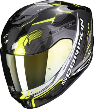 Hjälm Scorpion EXO 391 HAUT Black/Silver/Neon Yellow XS Hjälm - 1