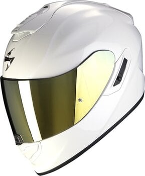 Hjelm Scorpion EXO 1400 EVO 2 AIR SOLID Pearl White S Hjelm - 1