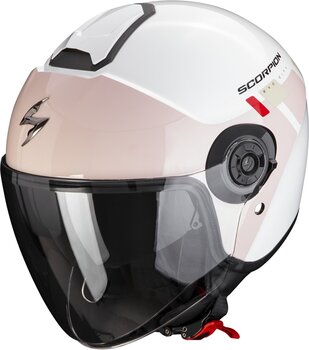 Helmet Scorpion EXO-CITY II MALL White/Pink/Green XS Helmet - 1