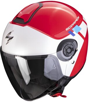 Kask Scorpion EXO-CITY II MALL Blue/White/Red S Kask - 1