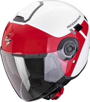 Helm Scorpion EXO-CITY II MALL White/Red XL Helm - 1