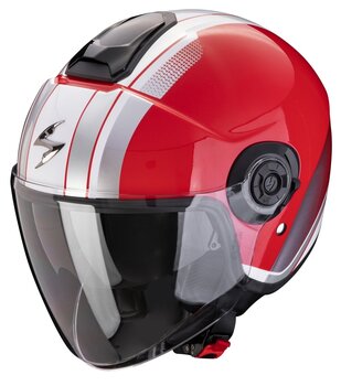Helm Scorpion EXO-CITY II VEL Red/White XS Helm - 1
