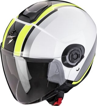 Helm Scorpion EXO-CITY II VEL White/Neon Yellow XS Helm - 1