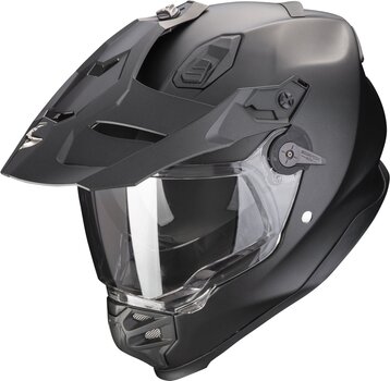 Helmet Scorpion ADF-9000 AIR SOLID Matt Pearl Black S Helmet - 1