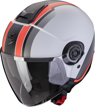 Helm Scorpion EXO-CITY II VEL Matt Grey/Red XS Helm - 1