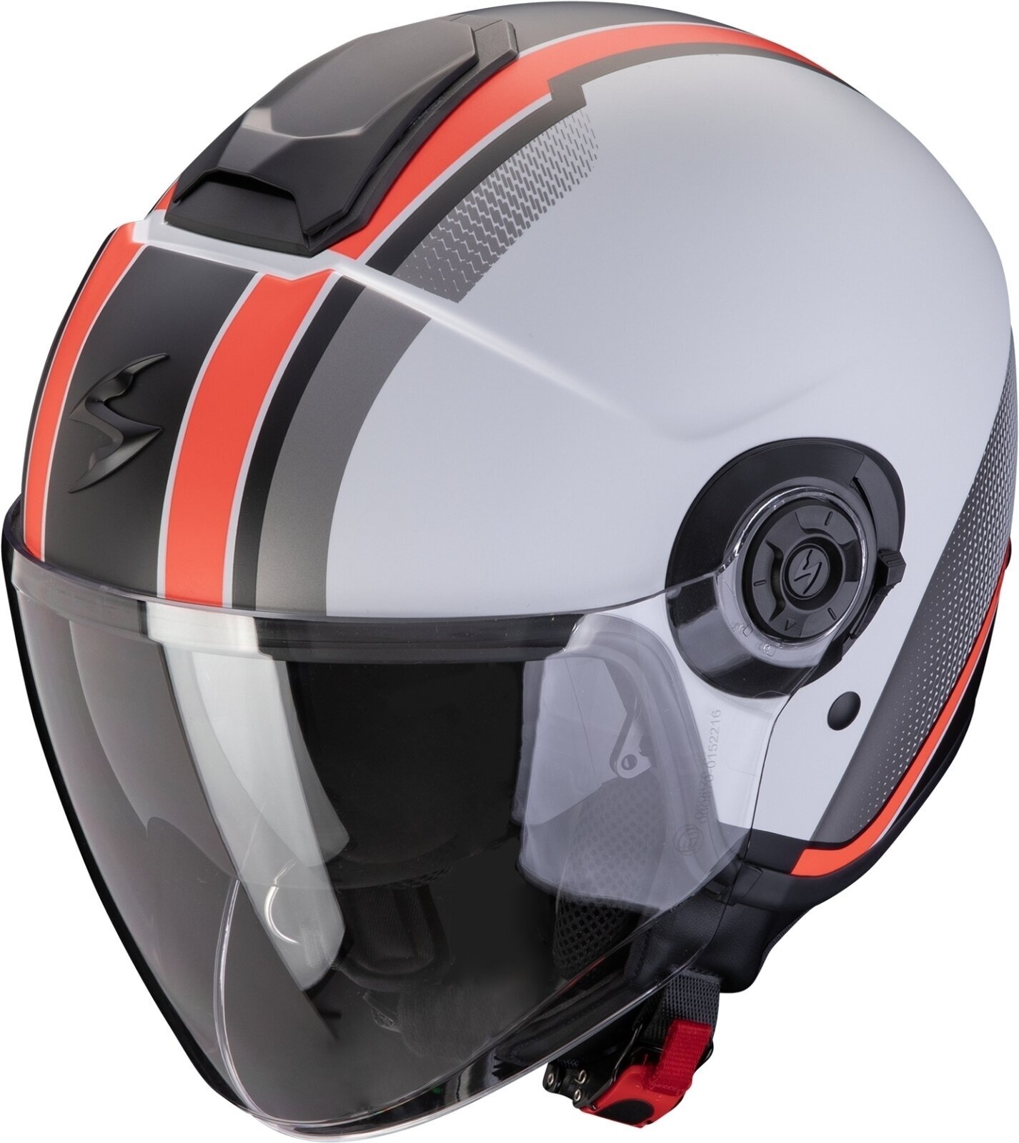 Helm Scorpion EXO-CITY II VEL Matt Grey/Red S Helm
