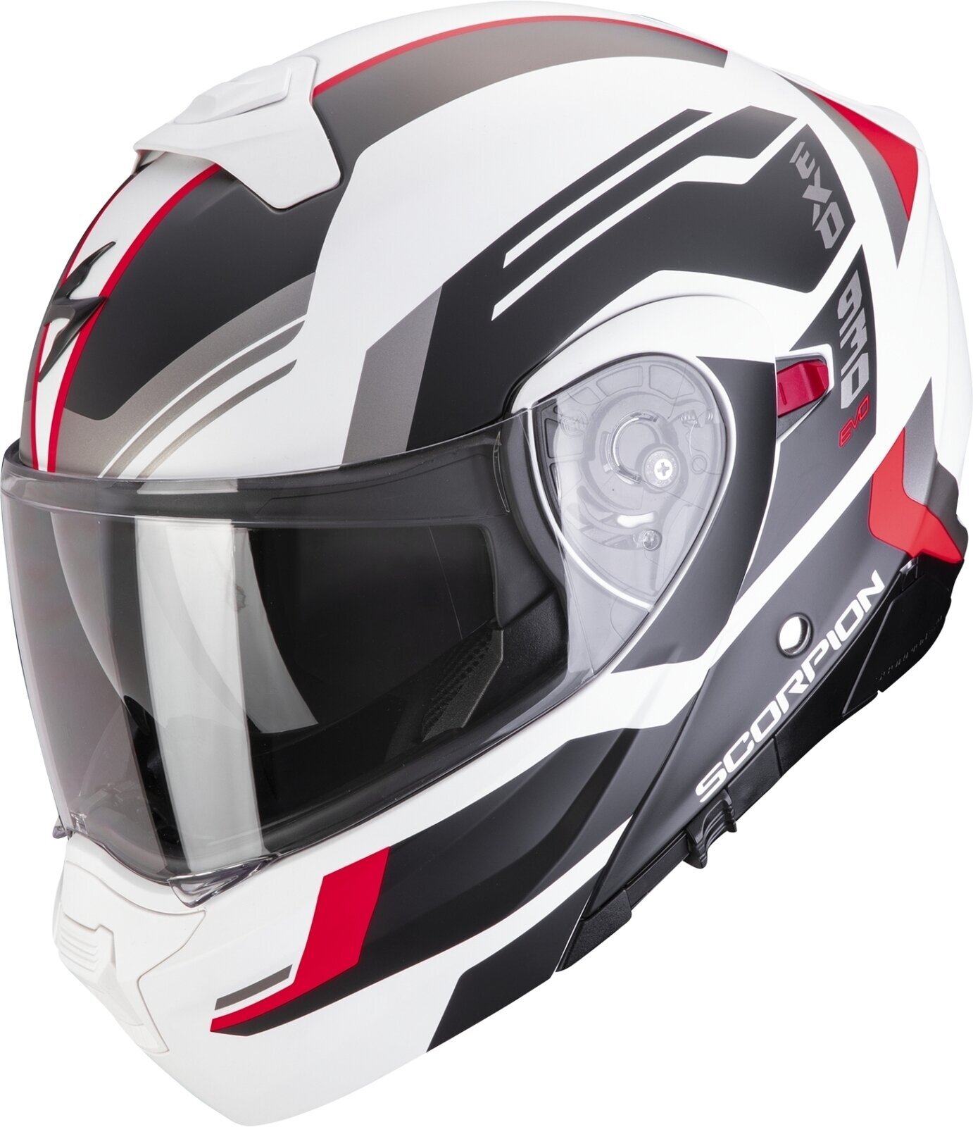 Helmet Scorpion EXO 930 EVO SIKON Matt White/Black/Red L Helmet