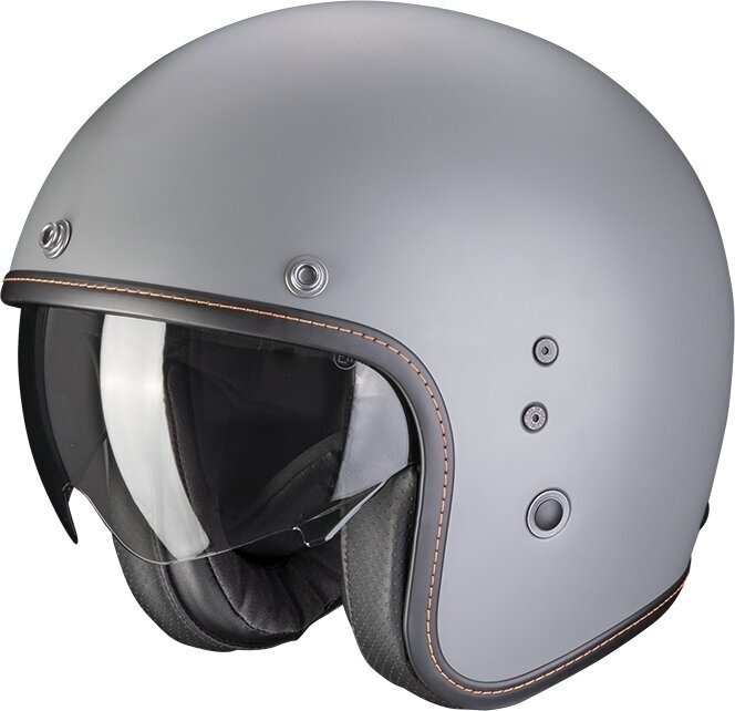 Helmet Scorpion BELFAST EVO SOLID Matt Cement Grey XS Helmet