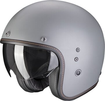 Helmet Scorpion BELFAST EVO SOLID Matt Cement Grey M Helmet - 1
