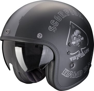 Helm Scorpion BELFAST EVO SPADE Matt Black/Silver 2XL Helm - 1