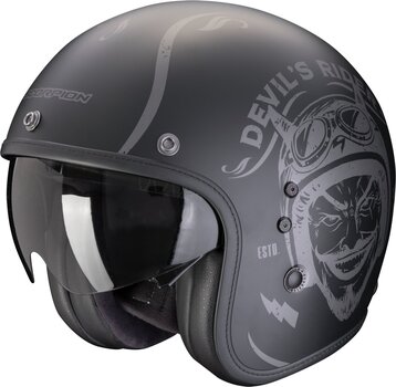 Capacete Scorpion BELFAST EVO ROMEO Matt Black/Silver S Capacete - 1