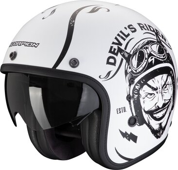 Helmet Scorpion BELFAST EVO ROMEO Matt White/Black S Helmet - 1