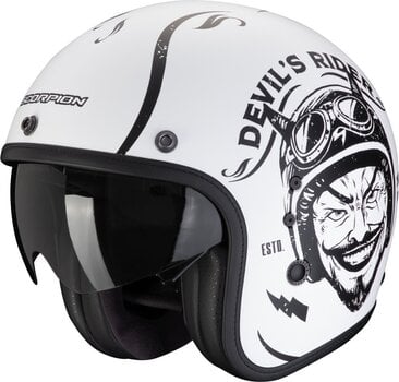 Helmet Scorpion BELFAST EVO ROMEO Matt White/Black M Helmet - 1