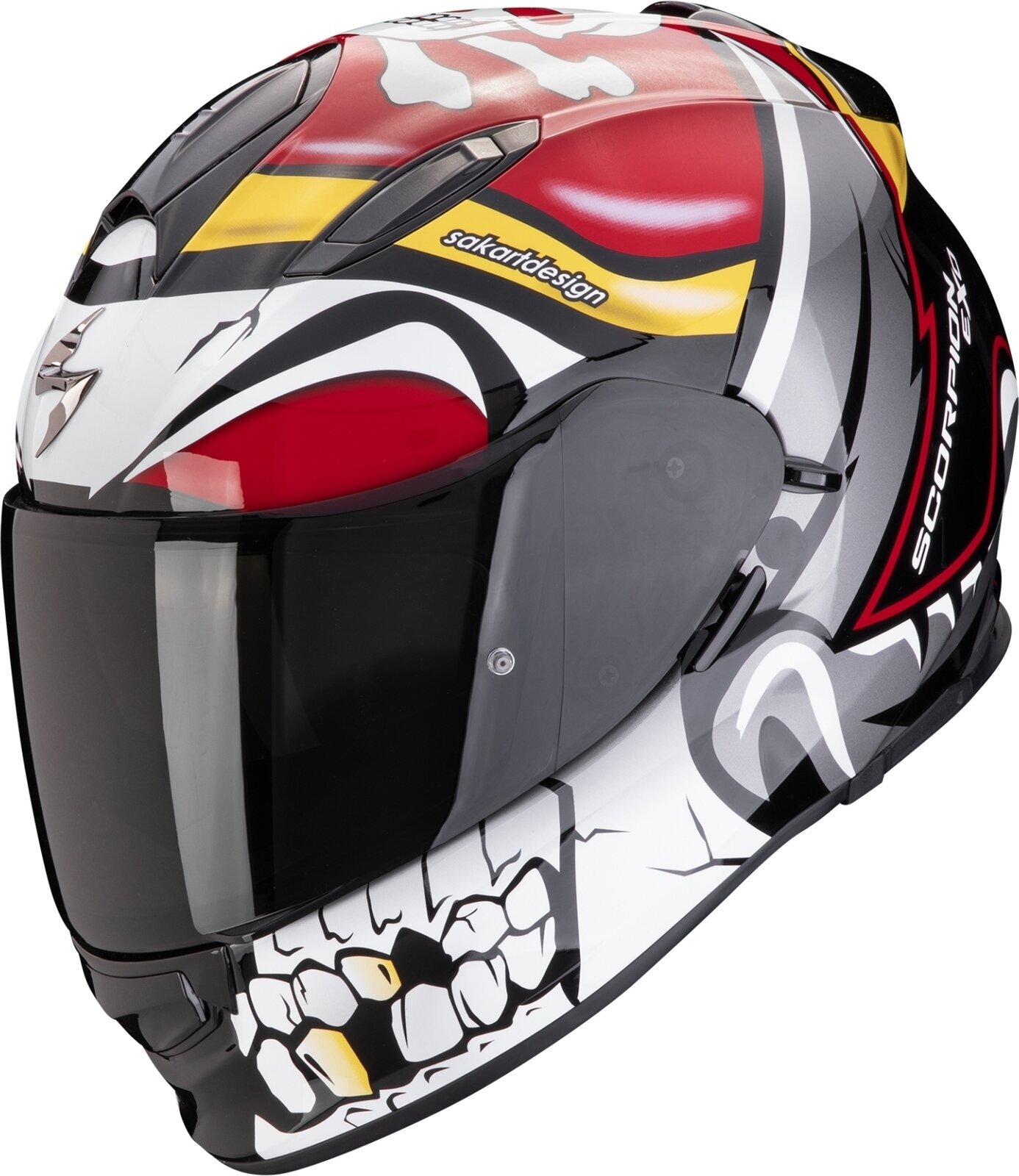 Helmet Scorpion EXO 491 PIRATE Red M Helmet