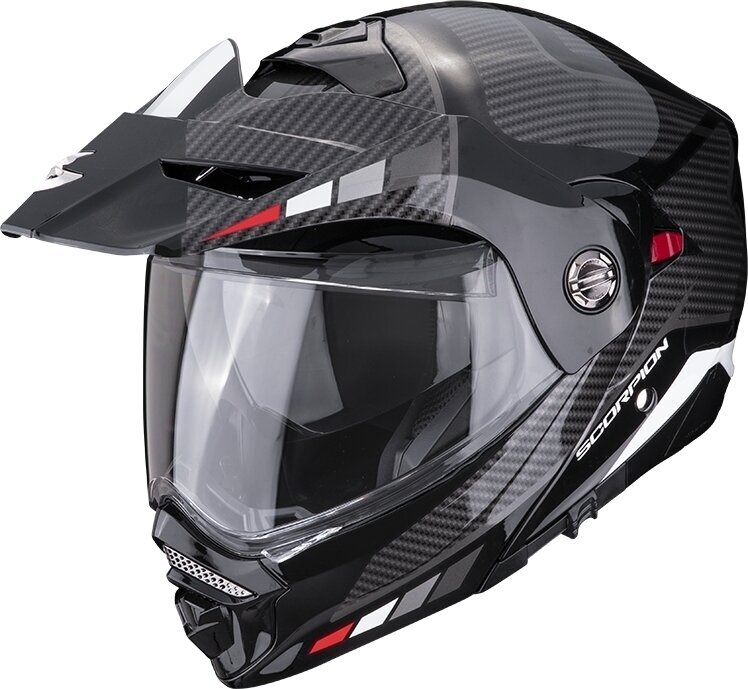 Helmet Scorpion ADX-2 CAMINO Black/Silver/Red XS Helmet