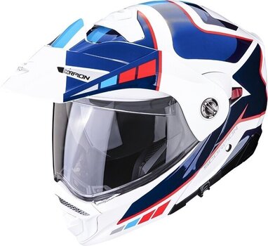 Casque Scorpion ADX-2 CAMINO Pearl White/Blue/Red S Casque - 1