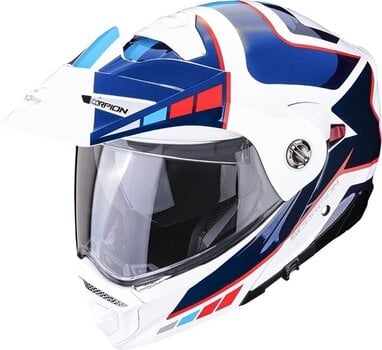 Přilba Scorpion ADX-2 CAMINO Pearl White/Blue/Red M Přilba - 1