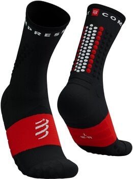Calcetines para correr Compressport Ultra Trail Socks V2.0 Black/White/Core Red T1 Calcetines para correr - 1