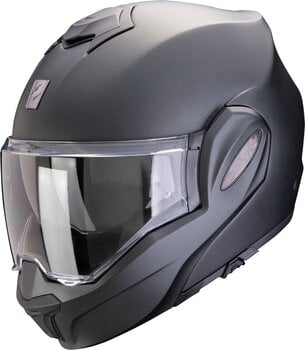 Helmet Scorpion EXO-TECH EVO PRO SOLID Matt Pearl Black S Helmet - 1
