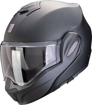 Helmet Scorpion EXO-TECH EVO PRO SOLID Matt Pearl Black M Helmet - 1