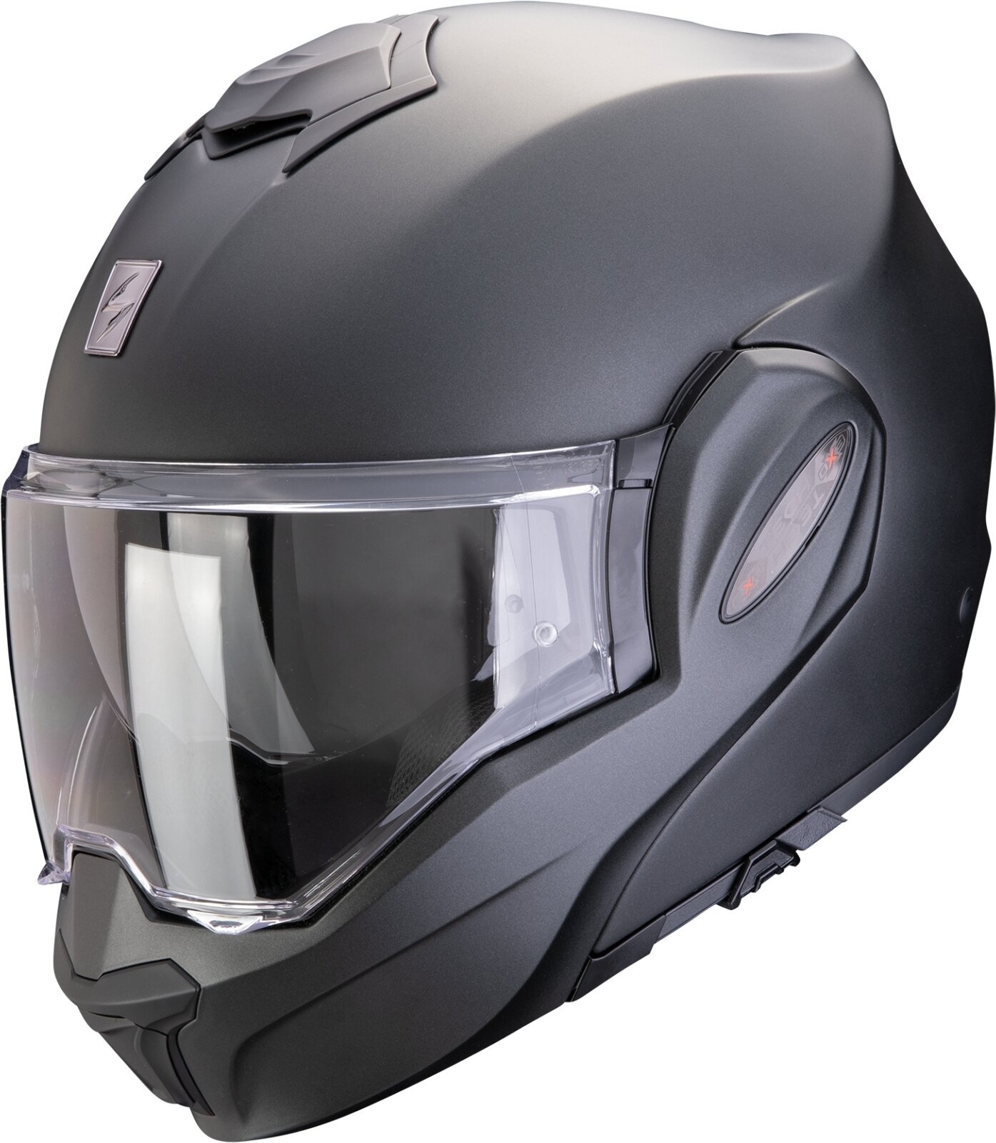 Helmet Scorpion EXO-TECH EVO PRO SOLID Matt Pearl Black L Helmet