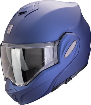 Helmet Scorpion EXO-TECH EVO PRO SOLID Matt Metallic Blue XS Helmet - 1