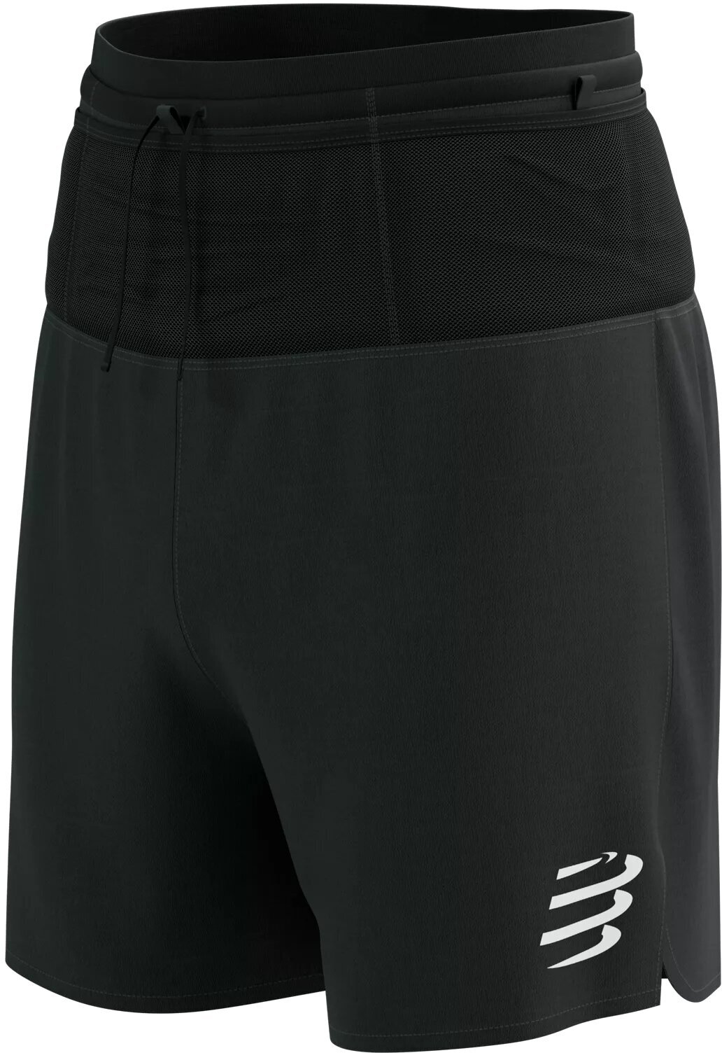 Pantalones cortos para correr Compressport Trail Racing 2-In-1 Short M Black L Pantalones cortos para correr
