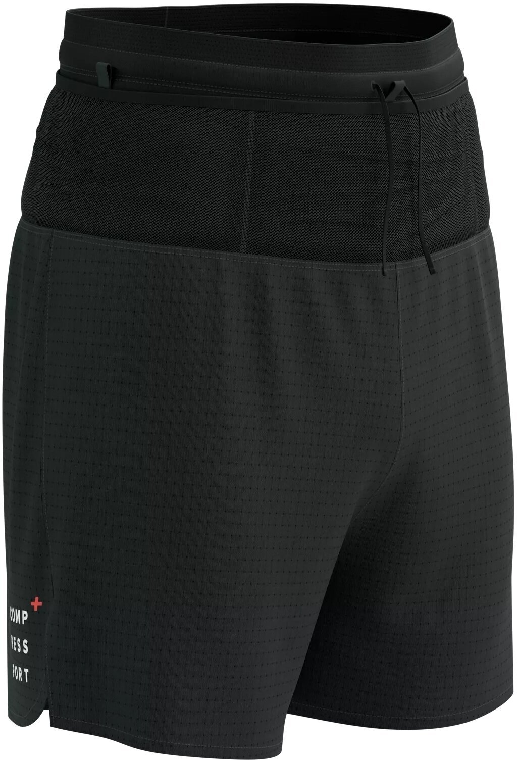 Running shorts Compressport Trail Racing Overshort M Black XL Running shorts