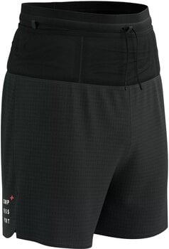 Running shorts Compressport Trail Racing Overshort M Black XL Running shorts - 1