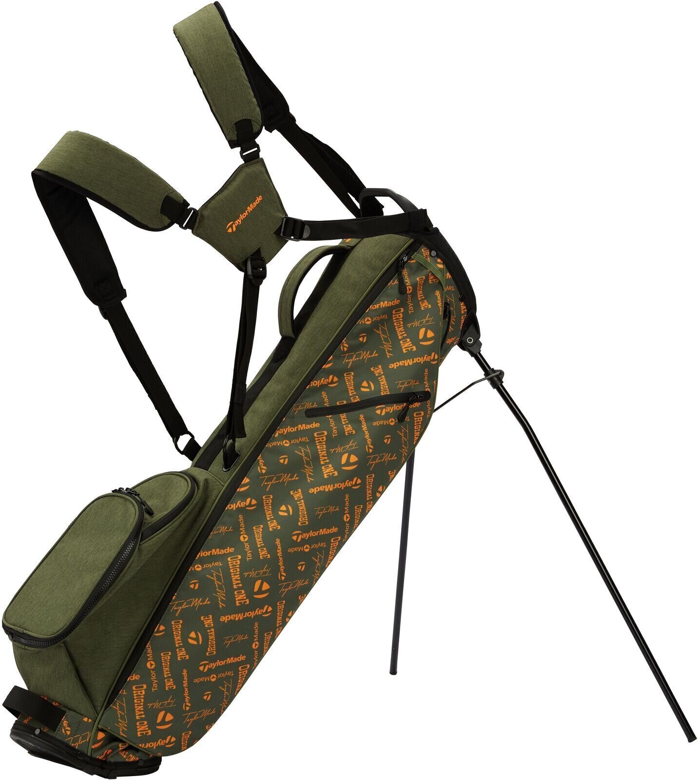 Golf Bag TaylorMade Flextech Carry Sage/Orange Print Golf Bag