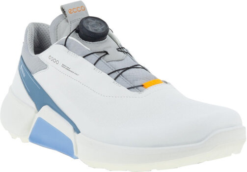 Calzado de golf para hombres Ecco Biom H4 BOA Mens Golf Shoes White/Retro Blue 39 Calzado de golf para hombres - 1