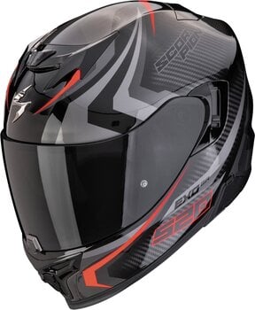 Helm Scorpion EXO 520 EVO AIR TERRA Black/Silver/Red M Helm - 1