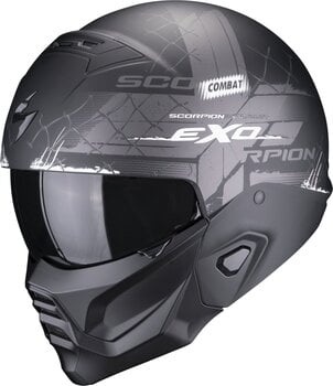 Helm Scorpion EXO-COMBAT II XENON Matt Black/White S Helm - 1