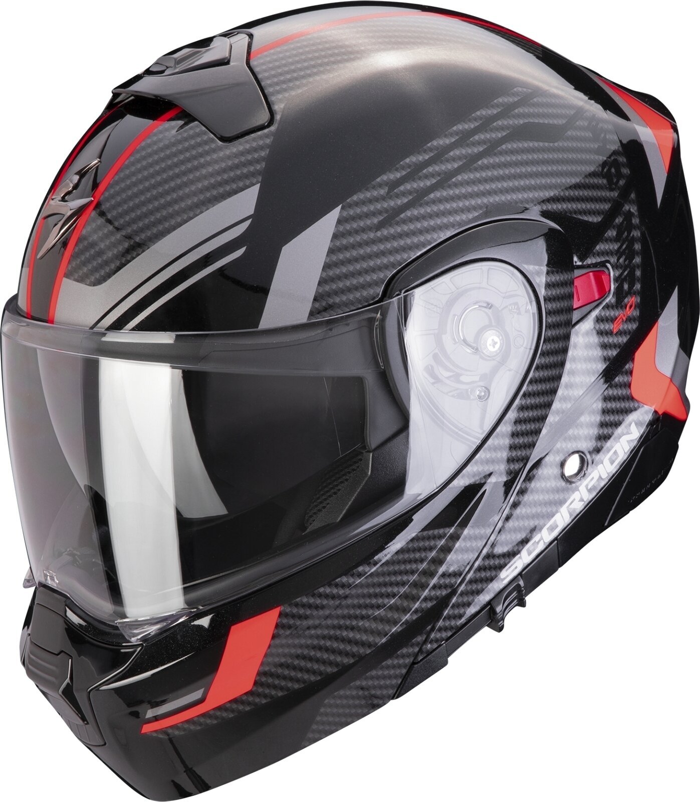 Helmet Scorpion EXO 930 EVO SIKON Black/Silver/Red XS Helmet