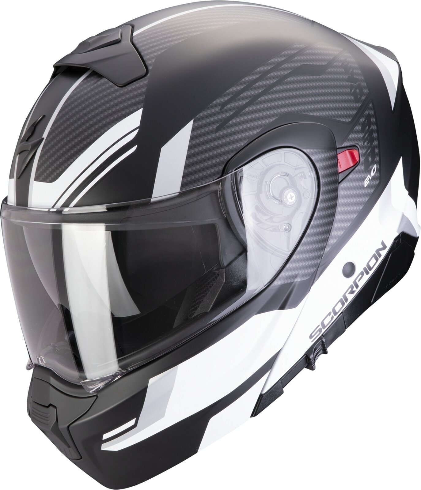 Helmet Scorpion EXO 930 EVO SIKON Matt Black/Silver/White 2XL Helmet