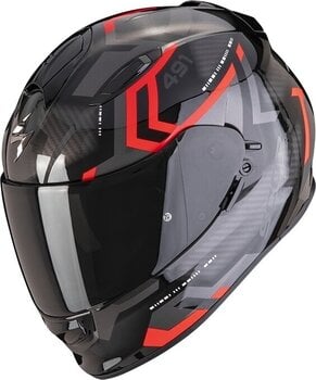 Helm Scorpion EXO 491 SPIN Black/Red XS Helm - 1