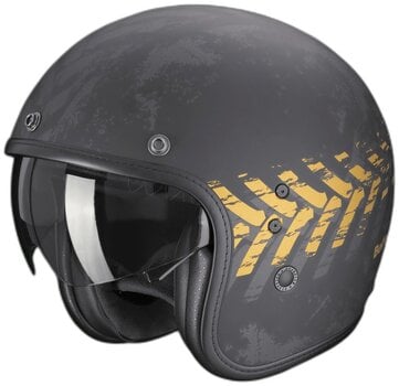 Casque Scorpion BELFAST EVO NEVADA Matt Black/Gold XL Casque - 1