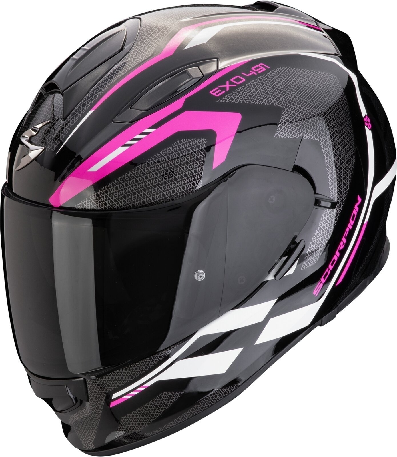 Helmet Scorpion EXO 491 KRIPTA Black/Pink/White XXS Helmet