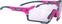 Gafas de ciclismo Rudy Project Cutline Pink Fluo Matte/ImpactX Photochromic 2 Laser Purple Gafas de ciclismo