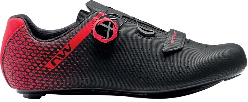Chaussures de cyclisme pour hommes Northwave Core Plus 2 Black/Red 41,5 Chaussures de cyclisme pour hommes