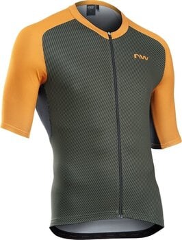 Cyklodres/ tričko Northwave Force Evo Jersey Short Sleeve Dres Forest Green M - 1